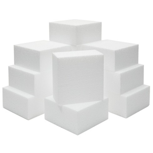 8 Pack Craft Foam Blocks Rectangle Foam Bricks for Arts Crafts, 12x4x1 Inch