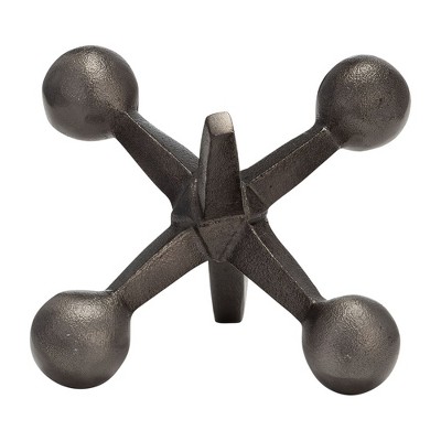 Sagebrook Home Metal Jacks Abstract Sculpture for Room, Bedroom or Office Decor, Aluminum