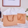 Bright Creations 25-Pack Kraft Paper Gift Bags with Soft Handles, Birthday Party Favor Shopping Bag, 8.6x7x3.9 in. - 2 of 4