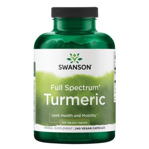 Swanson Herbal Supplement Full Spectrum Turmeric 720 mg Capsule, 240ct - 1 of 4