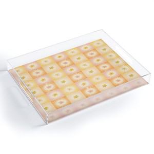 Iveta Abolina Cheerful Sun Check Acrylic Tray - Deny Designs - 1 of 4