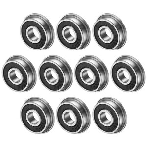 Unique Bargains Chrome Steel Rubber Shielded Flanged Ball Bearing - 1 of 4