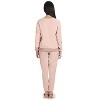 Memoi Women's 2 Piece Cozy Fleece Matching Jogger Pants Set - 3 of 4