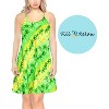 HAPPY BAY Women's Vacay Holiday Summer Beachwear Sleeveless Casual Spaghetti Strap Nightgown Slip Beach Dress 16-18 Lime_AC963 - 3 of 4