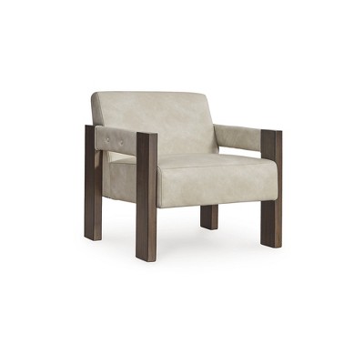 Signature Design by Ashley Adlanlock Contemporary Faux Leather Accent Chair