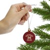 Morehouse College Maroon Tigers Logo Mini Small Tiny Wood Christmas Tree Holiday Ornament - 2 of 4