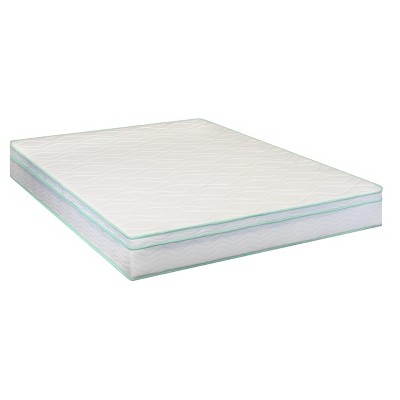NicBex Twin Size 8 Inch Cool Gel Memory Foam and Innerspring Mattress for a Cool Sleep,Fiberglass Free,Medium Feel Mattresses,White+Green