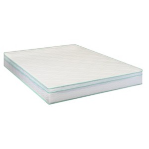 NicBex Twin Size 8 Inch Cool Gel Memory Foam and Innerspring Mattress for a Cool Sleep,Fiberglass Free,Medium Feel Mattresses,White+Green - 1 of 4