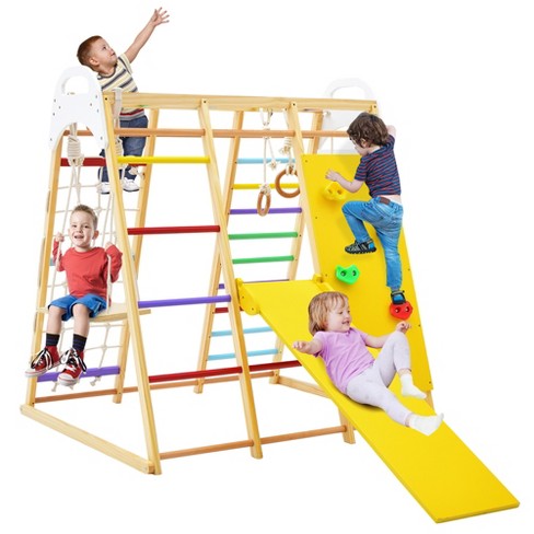 Monkey Bars Toddler Gym Tower - Green