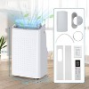 coucheta 14000 BTU Portable Air Conditioner with Cooling, Dehumidifier, Fan & Sleep Mode, for Rooms up to 750 Sq.Ft, Remote & Window Kit Included - 2 of 4