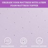 BDELITE Twin Mattress Topper, 2 Inch Premium Firm Memory Foam Mattress Topper-74*98*2 Inch, Purple - 3 of 4