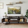 TV Stand for 75 Inch TV, Mid Century Modern Entertainment Center with Storage & Drawer - image 3 of 4