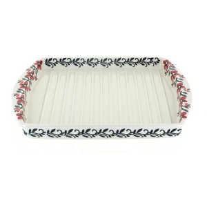 Blue Rose Polish Pottery P191 Manufaktura Bacon Cooker - 1 of 2