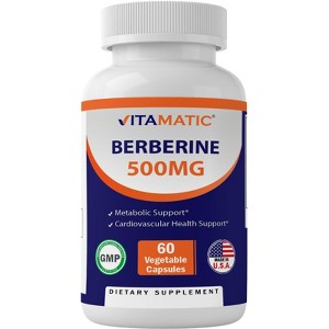 Berberine 500mg - 60 Vegetable Capsules - 1 of 4