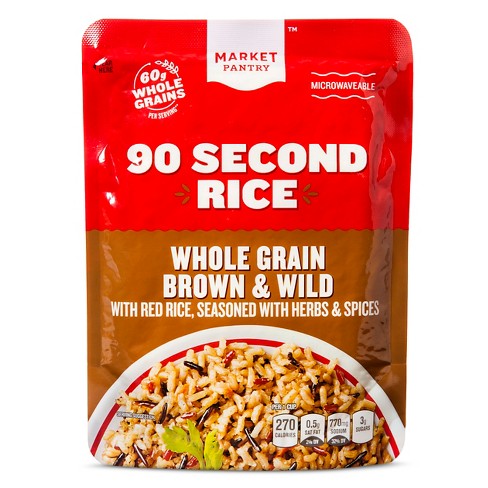 Whole Grain Blend Rice Microwaveable Pouch 8 8oz Market Pantry