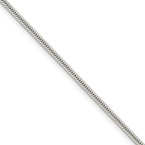 Black Bow Jewelry 1.6mm Sterling Silver Solid Classic Round Snake Chain Necklace - 1 of 4