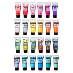 KINGART PRO Acrylic Paint Set 24 Metallic Colors - 1 of 4
