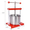 BestParts 0.53 Gallon Stainless Steel Manual Fruit Wine Press – Juice Extractor for Fruits, Vegetables, Wine, and Olive Oil - 4 of 4