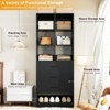 Aheaplus Closet Organizer with 3 Drawers,  Freestanding Wardrobe System with Shoe Shelf - 2 of 4