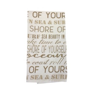 Beachcombers 25" Cotton Beach Rules Tea Towel - 1 of 2