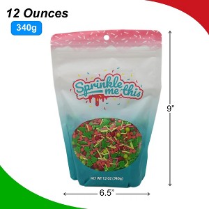 Sprinkle Me This – The Gift of Christmas – Holiday Sprinkles with Red & Green Jimmies, Pearls & Christmas Tree Shapes - 1 of 4