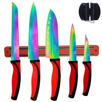 SiliSlick 5 Piece Knife Set - Iridescent Red