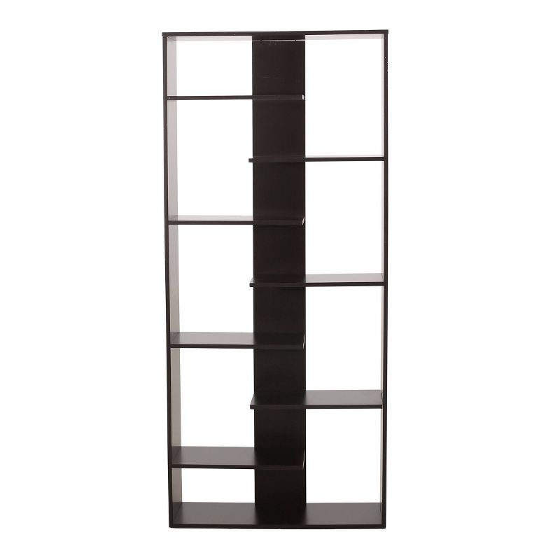 71&#34; Sparks Modern Geometric High Shelf Bookcase Dark Gray - Christopher Knight Home, 1 of 11