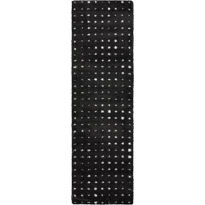 Oriental Weavers Galileo GAL04 Black / Ivory Indoor Area Rug - 2'3" x 7'6"