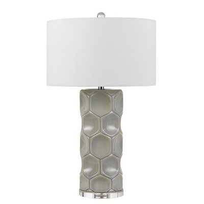 29" Melfi Ceramic Table Lamp Gray - Cal Lighting