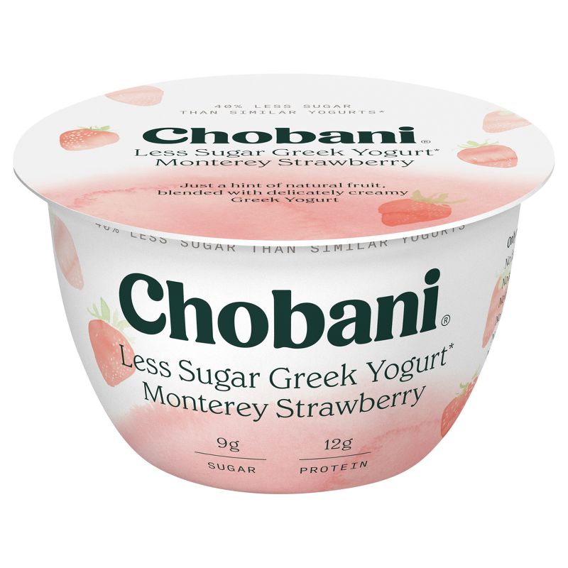 Chobani Monterey Strawberry Low Fat Blended Greek Yogurt - 5.3oz, 1 of 10