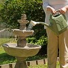 Sunnydaze 35"H Electric Fiberglass 3-Tier Birds' Delight Outdoor Bird Bath Water Fountain - 3 of 4