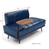 NicBex Modern 55" Single Sofa, 360-degree Swivel Tray Couch for Living Room, PU Leather Entryway Ottoman Bench, Tufted Upholstered End of Bed Bench - 4 of 4