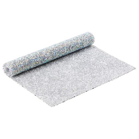 Glamlily Small Iridescent Glitter Nail Art Mat For Background Pictures,  Manicure Hand Rest,  X  In, Silver : Target