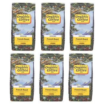 Organic Coffee Organic Ground French Roast Coffee - Case of 6/12 oz Bags