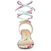 Allegra K Women's Block Heel Lace Up Heel Sandals - 2 of 4