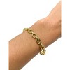 Adornia 14k Gold Plated Chain Link Cuff Bracelet - 2 of 3