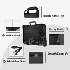 Waterproof Travel Garment Bag, Large Carry On Hanging Suit Luggage, Wrinkle-Free for Shirts Dresses - 4 of 4