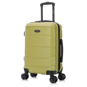 DUKAP Sense Lightweight Hardside Carry On Spinner Suitcase - Green