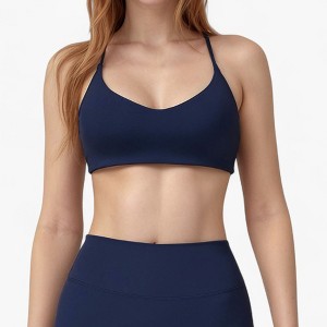 Anna-Kaci Active Women's Scoop Neck Sports Bra with Adjustable Straps and Smooth Stretch Fit - 1 of 4