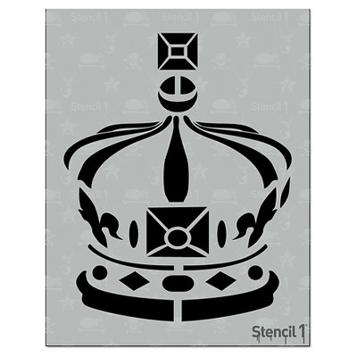 Stencil1 Crown - Stencil 8.5" x 11"