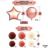 KatchOn, Rose Gold Birthday Decorations Set - Pack of 47 | Rose Gold Fringe Curtain, Happy Birthday Decorations Rose Gold Balloons - 4 of 4