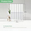 Grey Fabric Shower Curtain, Farmhouse Boho Striped Tassel Curtain Set with Hooks, Water Repellent, Wrinkle Free 72x72 - 4 of 4