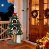 53" Large Christmas Cat Tree Tower: Indoor Green Heavy Duty Cat Condo House with Scratching Post Toys - 2 of 4