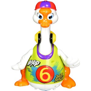 JuzToys Educational Baby Music Toy – Walking, Singing, Dancing Hip Hop Swing Goose Developmental Baby Toy, Musical Toy for Toddlers – Green - 1 of 4