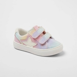 Tenis Sora con brillantina y cierre de velcro con estampado de estrellas para niños pequeños - Cat & Jack™