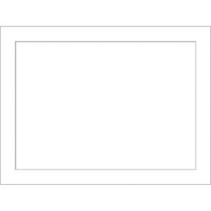 Amanti Art Wedge White Framed Dry Erase Magnetic Board - 1 of 4