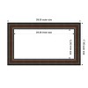 Amanti Art Cyprus Walnut Framed Magnetic Dry Erase Board - 4 of 4