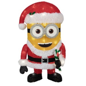 Gemmy 39 in. Universal Minions Dave Dressed as Santa 3D Lighted