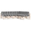 VidaXL Pallet Sofa Cushions 7 pcs Gray Check Pattern - 2 of 4