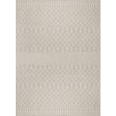 Nourison Positano Moroccan Trellis Flatweave Low Pile Indoor Outdoor ...